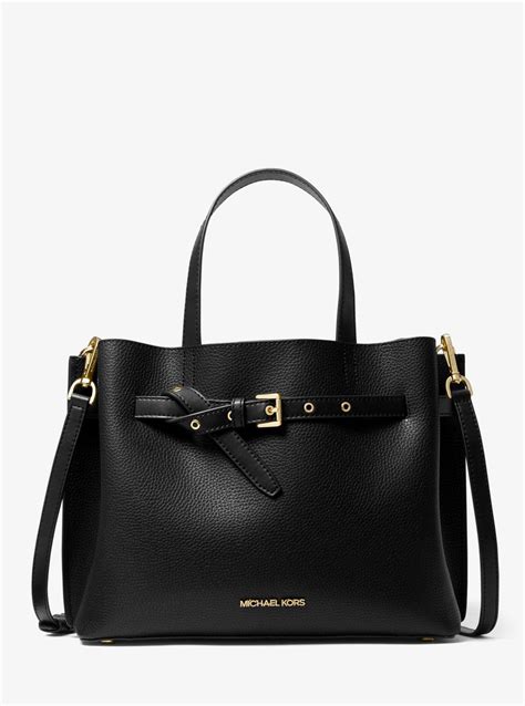 michael kors emilia large pebbled leather satchel|Michael Kors small satchel bags.